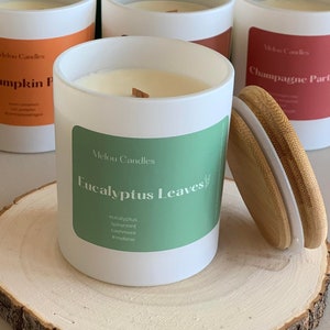 Eucalyptus Leaves Candle | Eucalyptus + Spearmint| scented soy candle| Relaxation candle|Home Gifts| Christmas gifts