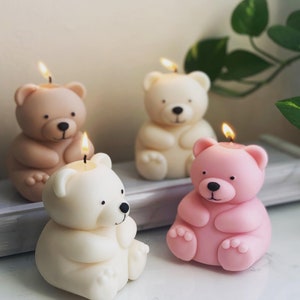 Teddy Bear Candle| Cute Candle| Home Decor Candle| Birthday Gift | Valentines Gift