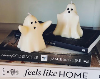 Ghost Soy Candle | Halloween & Christmas Decor