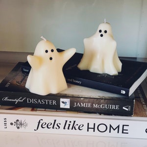Les bougies fantômes originales| Décor d’Halloween| Fantôme mignon| Décoration fantôme blanc| Décor fantôme minimaliste| Décor de Noël| Bougie de soja fantôme