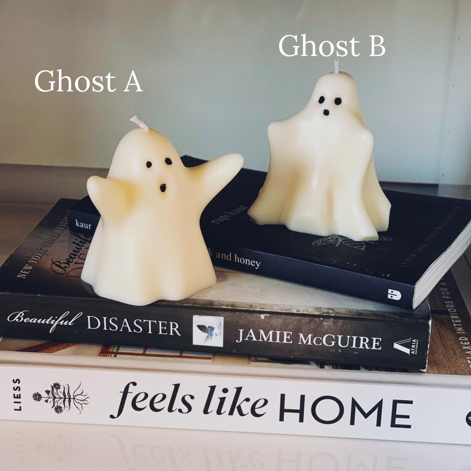 The Original Ghost Candles Halloween Decor Cute Ghost White Etsy