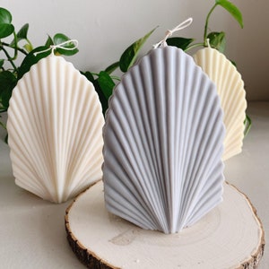 Unique Large Shell Candle|  Palm Spear Candle |Minimalist Candle | Decorative Candle| Home Decor Gift| Modern Candle| unique gift