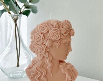 Big Statue candles | Handmade unique candles | Aesthetic decor | Cute  candles | bookshelf decor| gifts for her| sculpture candle