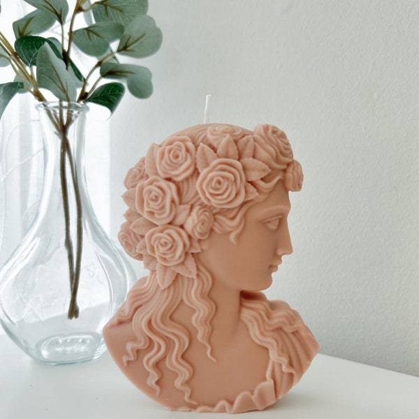 Big Statue candles | Handmade unique candles | Aesthetic decor | Cute  candles | bookshelf decor| gifts for her| sculpture candle