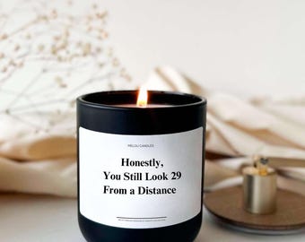 Funny 30th Birthday Candle: Handmade Soy Wax Gift