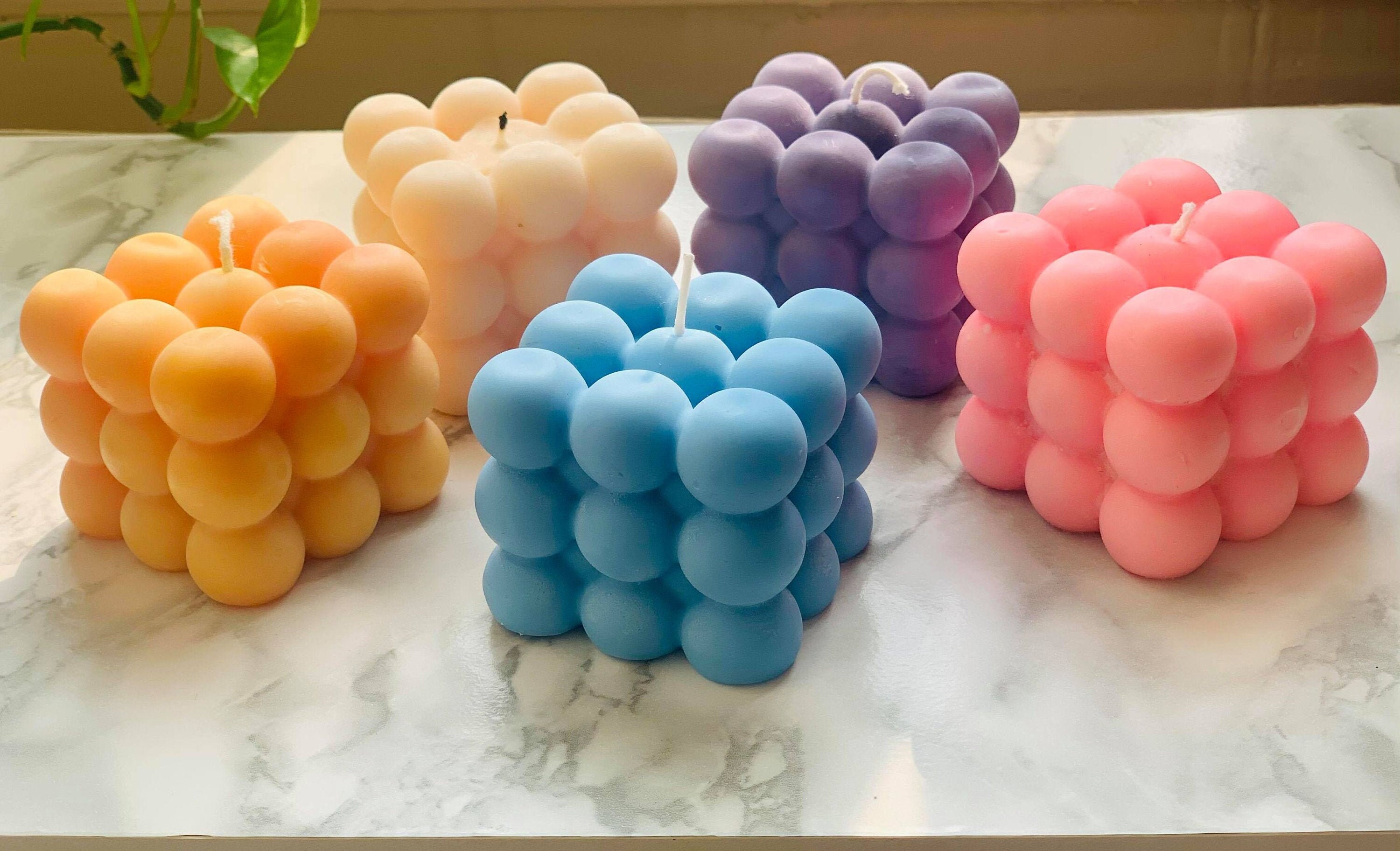 Homemade bubble spring candle bubble candles Decorative Etsy