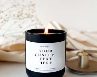 Personalized Candle, Blank Candle, Private Label Candle, Custom Logo, Gift for Her, Funny Candle, Best Friend Gift, Christmas Candle