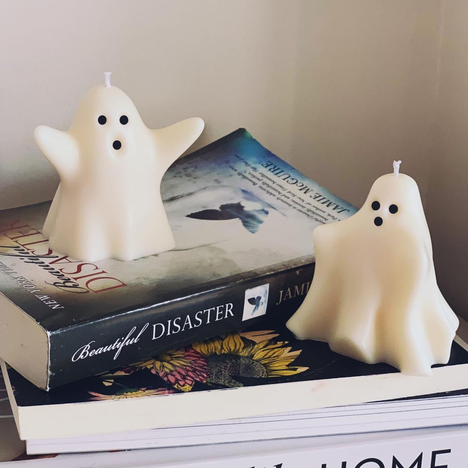 The Original Ghost Candles Halloween Decor Cute Ghost White Etsy