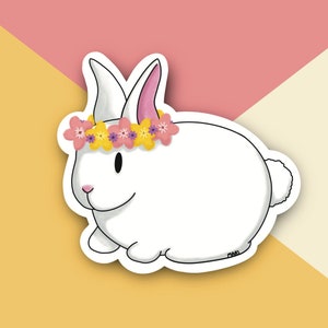 Année de l’autocollant lapin | | 2023 nouvel an lunaire | Bonne année | | d’illustration de lapin mignon Vinyle