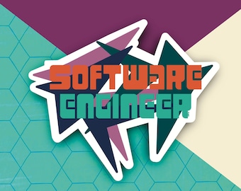 Software Engineer Sticker | Funky Abstract Vinyl Decal