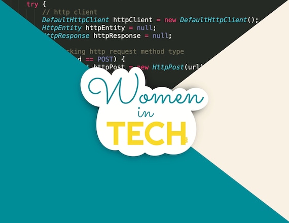 Women in Tech Vinyl Sticker | Programmer, Coder, STEM