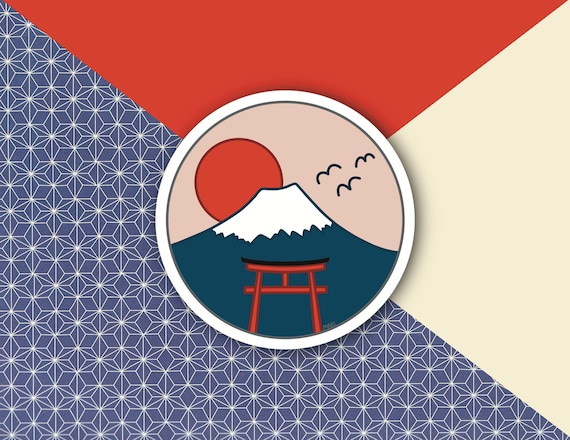 Mount Fuji Cat | Vinyl Sticker Mount Fuji Cat | Vinyl Sticker