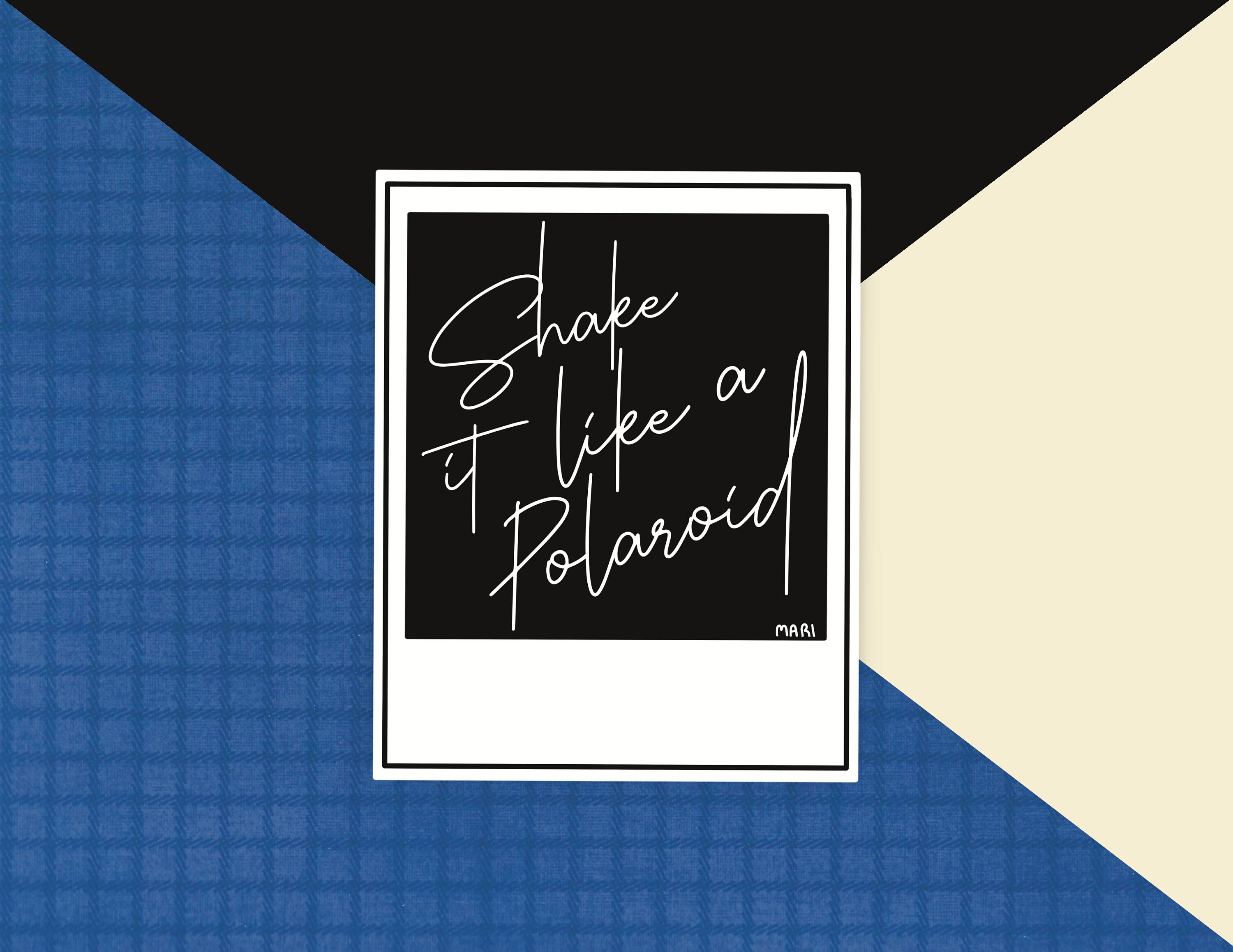 Print your own decorative labels polaroid