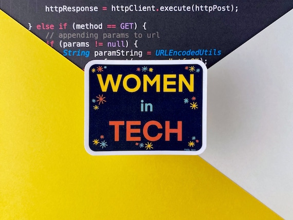 Women in Tech Sticker | Computer Science Vinyl Sticker
