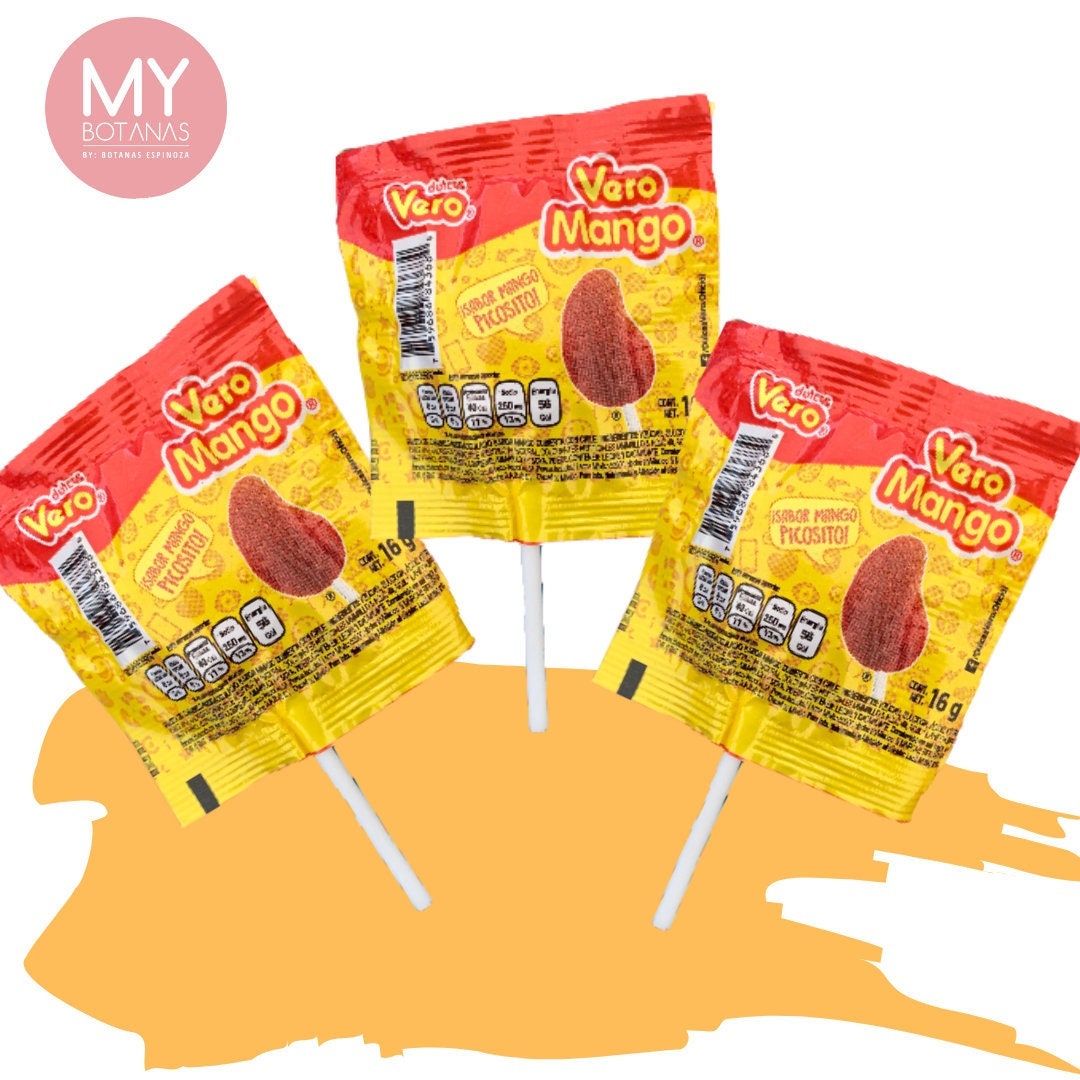 Chili Mango Lolipops Vero Mango Mexican Candy Paletas De - Etsy