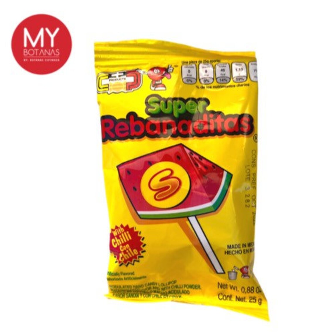 Super Rebanaditas Spicy Watermelon Lollipop Dulce Mexicano Etsy