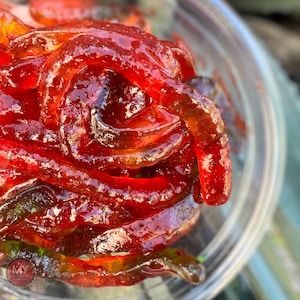 Chamoy covered Candy, Chamoy Gummy Worms, Dulces Enchilados, My Botanas