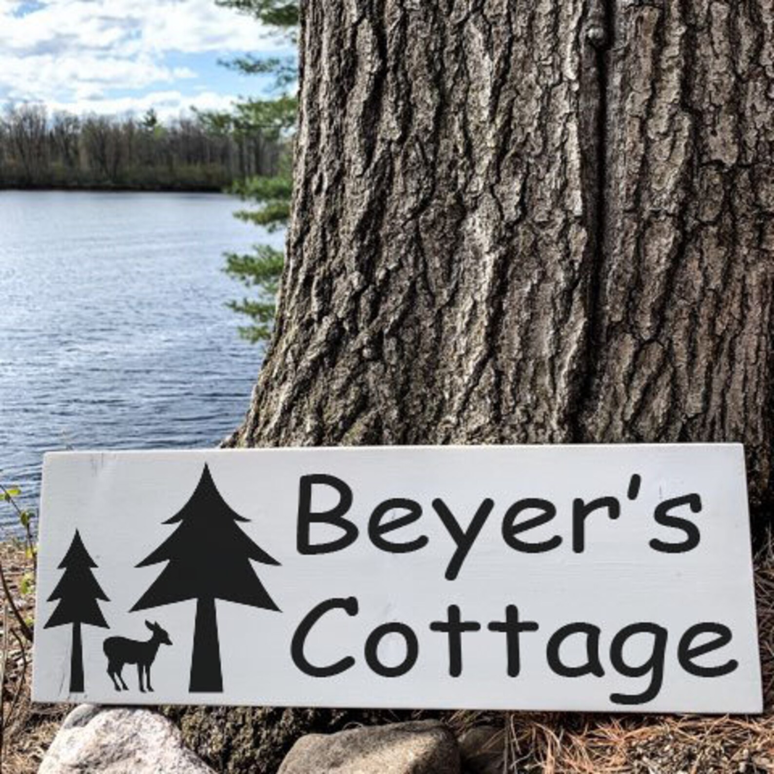 Personalized Cottage Sign The Cottage Sign Cottage Sign | Etsy
