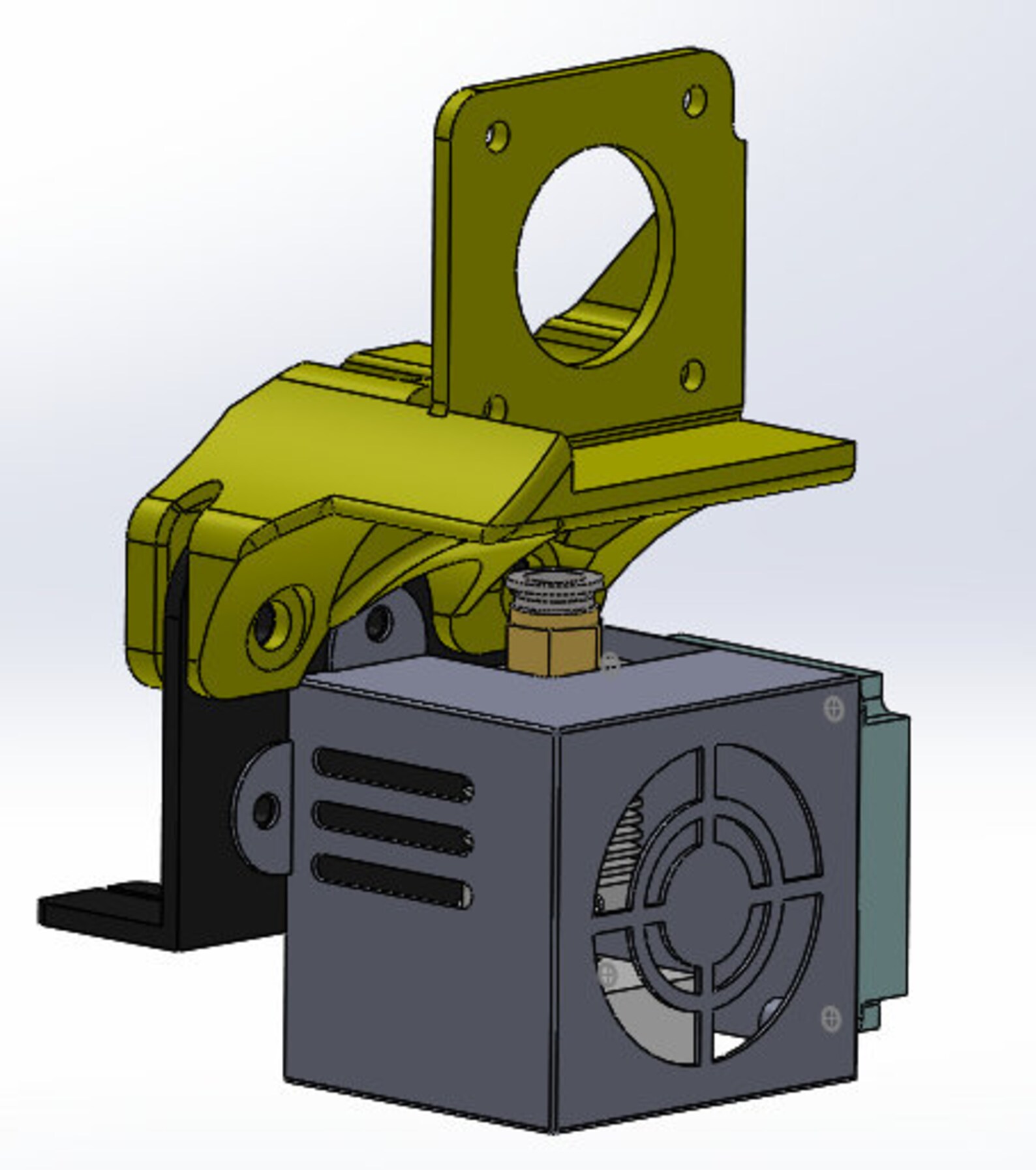 Ender 3 direct drive extruder holder BL touch 3D printer Etsy