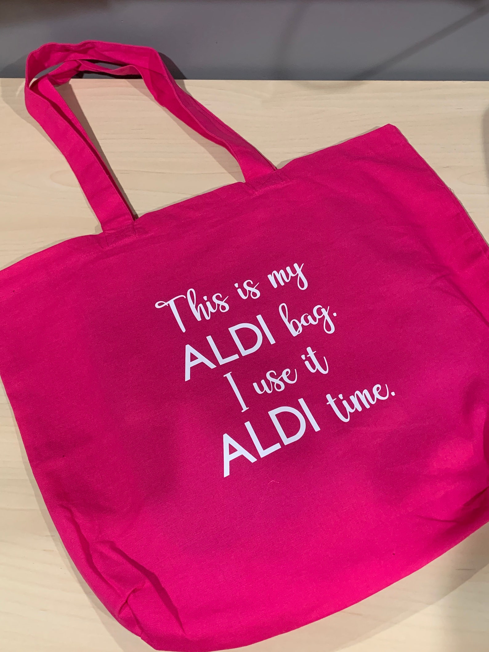 Reusable ALDI cotton tote Etsy