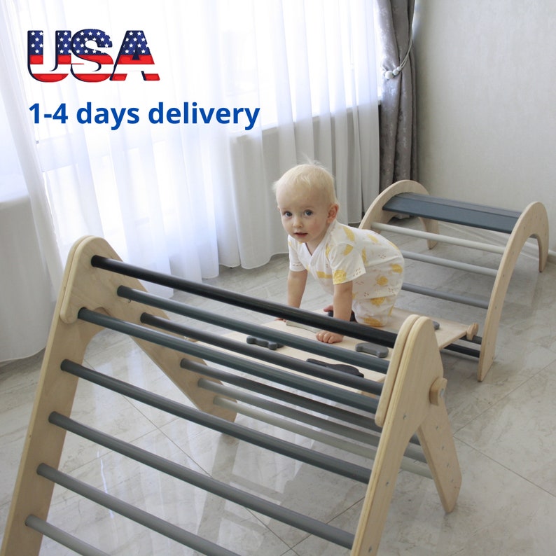 Climbing Set Arch Ramp Montessori Climber Furniture Room - Etsy