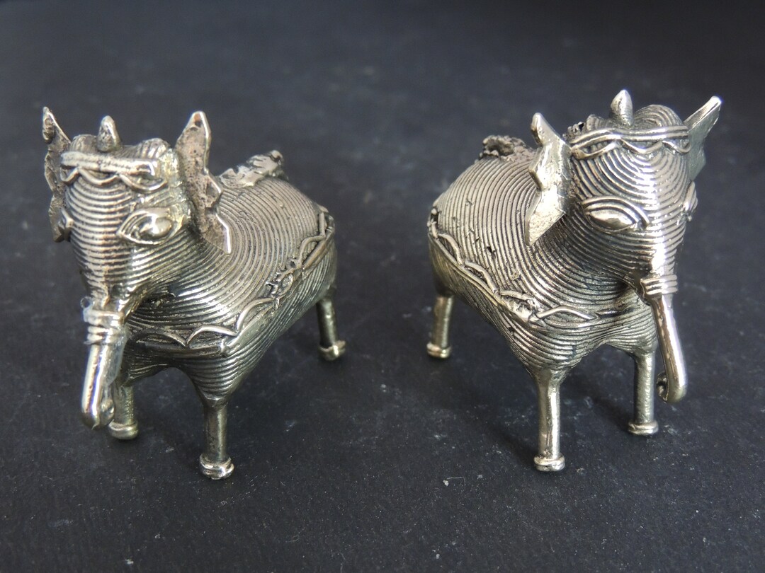 Dhokra Art by Tribes of Central India. 2 Pieces of Decorative Etsy