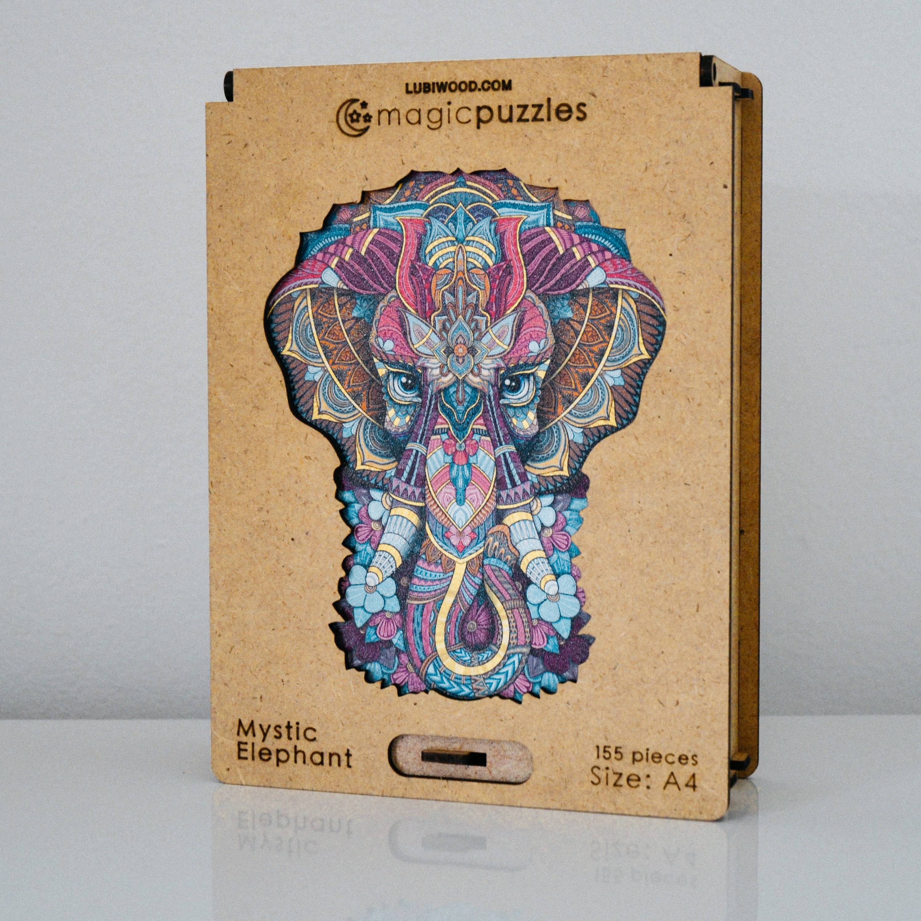 Mystic Elephant Wooden Jigsaw Puzzle for Adults and Kids Laser Cut Premium Wood  Animal Shaped 3D Puzzle Pieces Unique Gift -  Canada