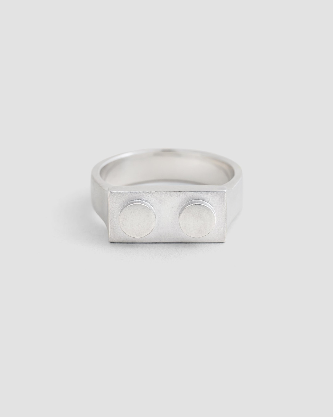 Signet Ring in 925 Sterling Silver / Multi Brick 2x1 Ring / Compatible ...