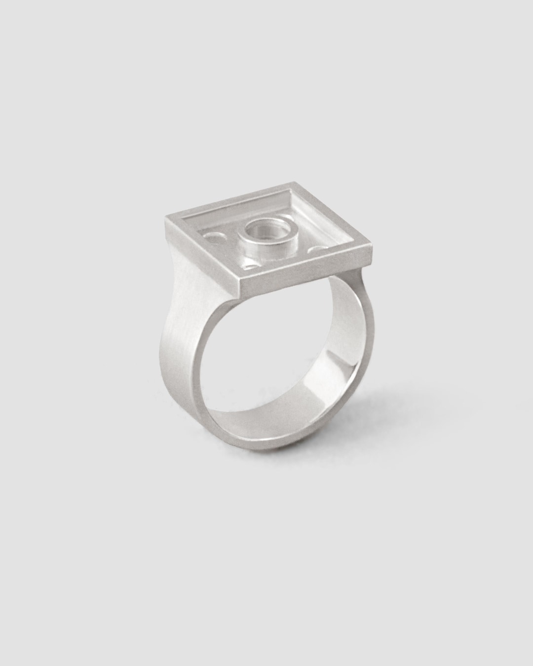Signet Ring in 925 Sterling Silver / Compatible With Lego-bricks ...