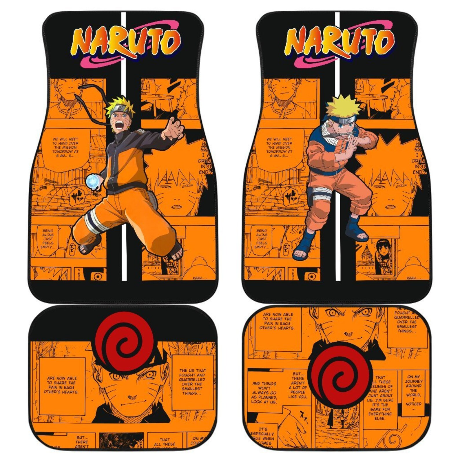 Naruto Car Floor Mats Anime Car Accessories Decor2front mats Etsy
