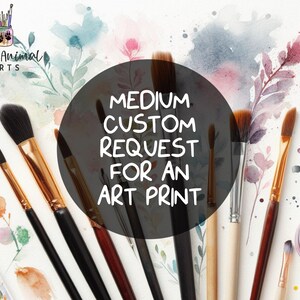 Support personnalisé ou modification pour une impression d'art de Little Animal Arts