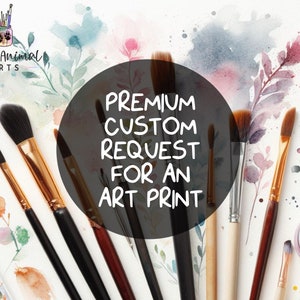 Premium aangepast verzoek of wijziging voor een kunstafdruk van Little Animal Arts