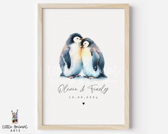 Pinguin Einmachglas Nachtlicht – Mit LED-Lichtern, Romantisches Geschenk Für Paare