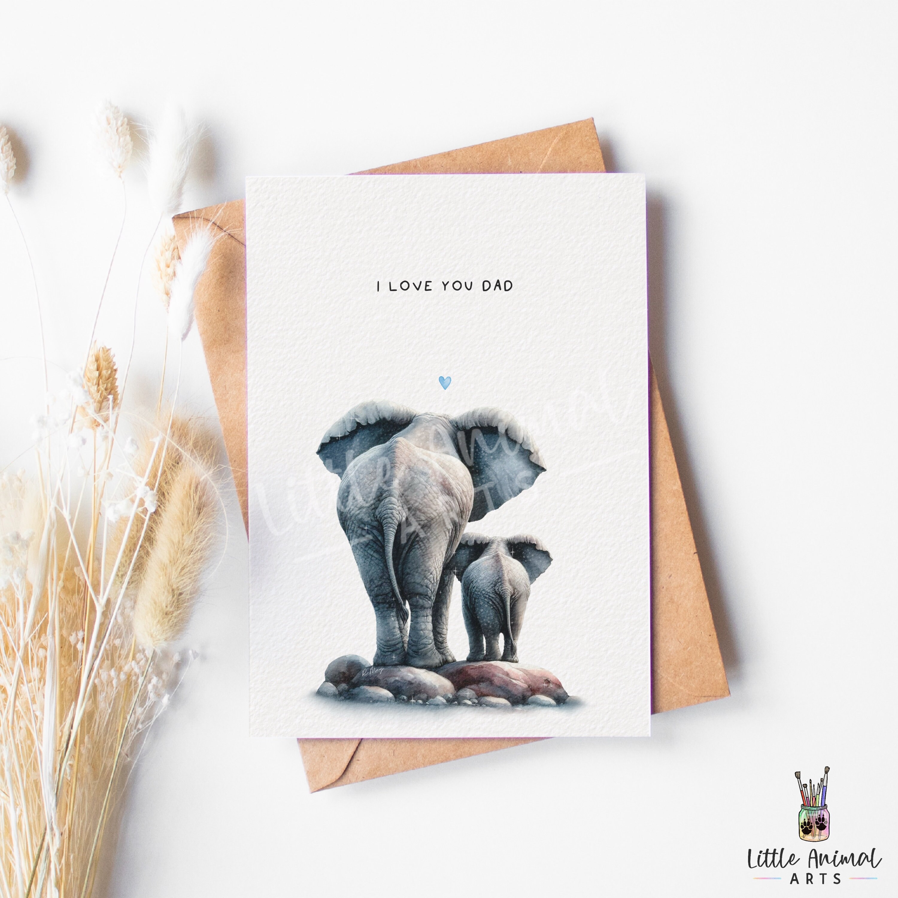 White Cotton Cards Weihnachtskarte Für Enkel – Handgefertigt Mit Elefant & Affe, Glitzer, 16x16cm