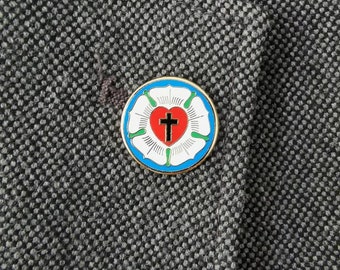 Protestant Reformation Luther Rose Pin