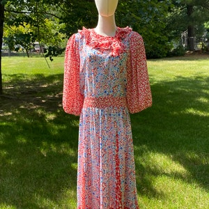 1980’s Diane Freis Floral Dress