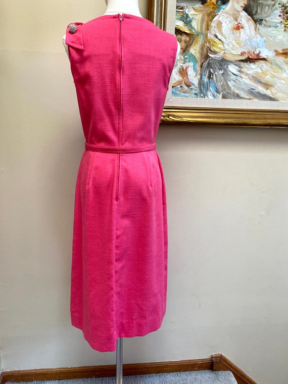 Late 1970's Bright Pink Sleeveless Dress - image 4