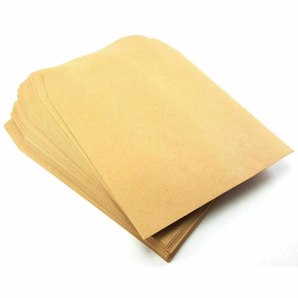 1000 Plain Mini Wage Envelopes Square Manilla Brown Envelopes 108x102mm