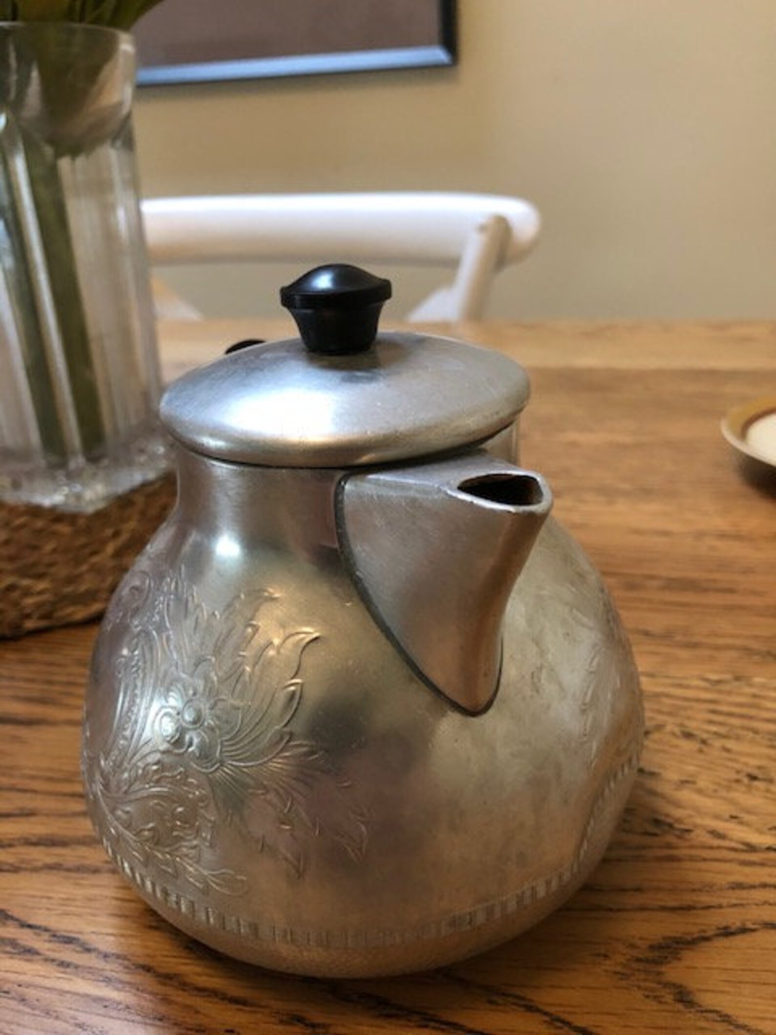 The Carlton Teapot SWAN Brand England 4 Cup Aluminium Black Etsy