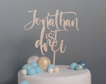 Decorazione personalizzata per torta con numeri da 1 a 10 e nome, decorazione per torta, compleanno, festa di compleanno