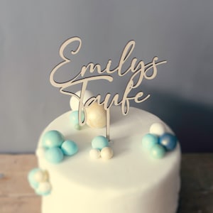 Personalized cake topper with name for baptism | Communion | Confirmation