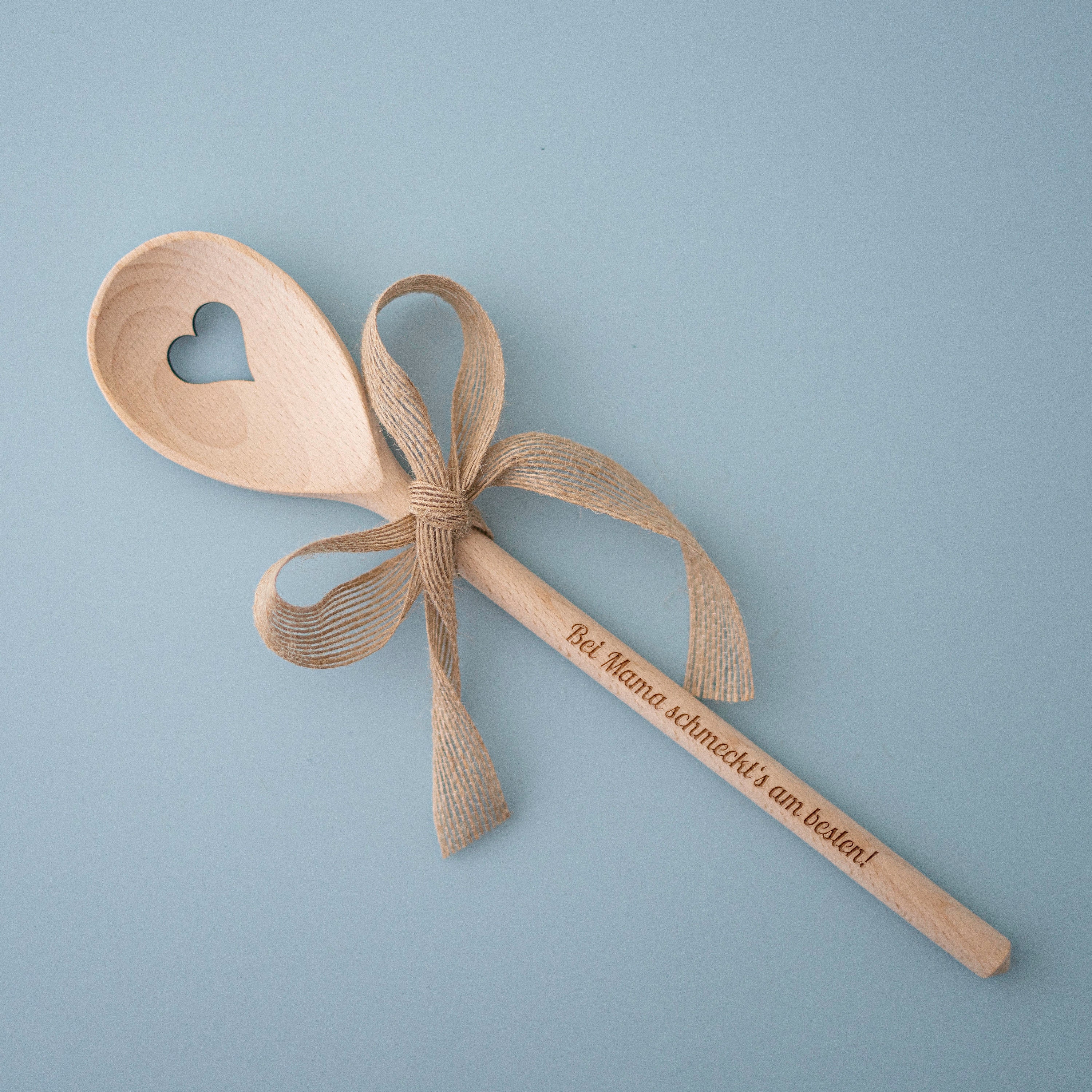 Cuillère En Bois Personnalisée Gravée - Cuillère Cuisine Bois Hêtre Sur Mesure - Cadeau Anniversaire Mariage