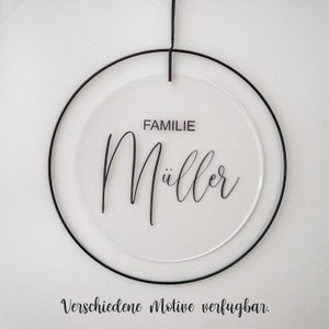 Personalized wreath for families