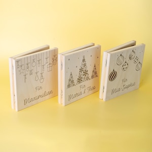 Geldgeschenk Weihnachten Personalisiert, Weihnachtsgeschenk Kind, Weihnachtsgeschenk Geld, Gutscheinverpackung Weihnachten