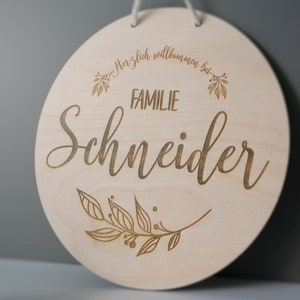 Nameplate Doorplate Family Sign Wooden Sign Personalized Gift Birthday Wedding Engraving Wedding Gift Birthday Gift