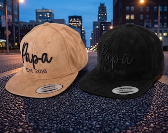 Personalized Dad Cap | Snapback with 3D Embroidery | Dad's Birthday Gift | Father's Day Gift | Custom Text