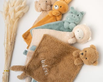 Schnuffeltuch mit Namen personalisiert, Babygeschenk zur Geburt, Taufgeschenk Baby, Kuscheltier mit Namen, Geschenk Taufe, Geburt, Babyparty