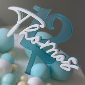Numero 1-99 Cake topper con nome Cake topper Cake topper Decorazione per torta Decorazione Decorazione per torta Compleanno Personalizzato Bambini