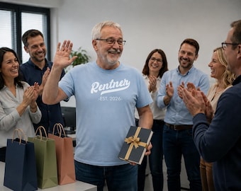 Personalized Retirement T-Shirt | Retirement EST. Year | Retirement Gift | Farewell to Colleagues | Retirement | Retiree Gift