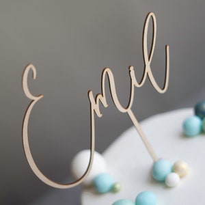Cake Topper personalizzato con nome Cake Topper Cake Plug Decorazione per torta Decorazione per torta Compleanno Festa di compleanno personalizzata Festa per bambini